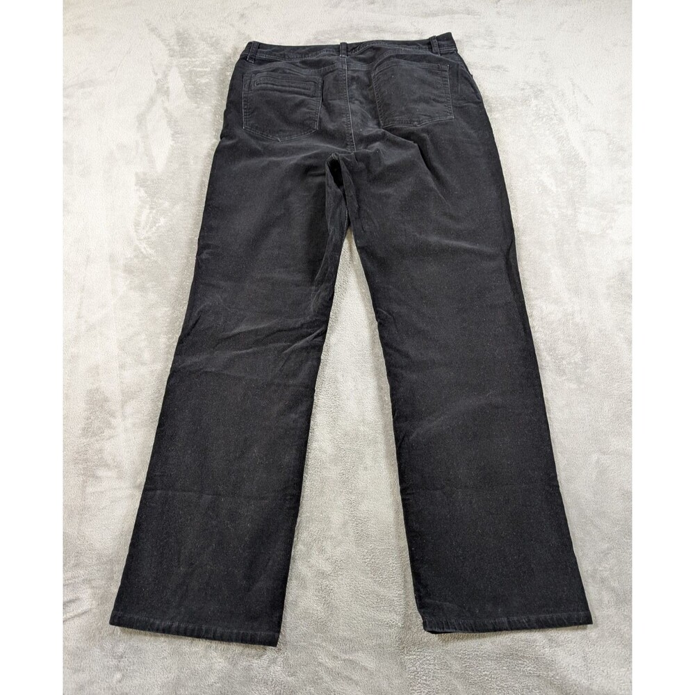 Vintage Chico's Corduroy Pants Womens 2 Reg Black Stretch Casual Minimalist - Picture 3 of 11